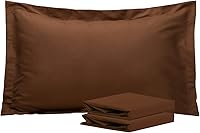 Vista 17 de NTBAY Fundas de almohada estándar, paquete de 2 fundas de almohada de microfibra cepillada de 20 x 26 pulgadas, súper suaves y acogedoras