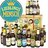 Lieblingsmensch + Adventskalender 2024 2025 mit Bier + 24 x Bier Welt und DE