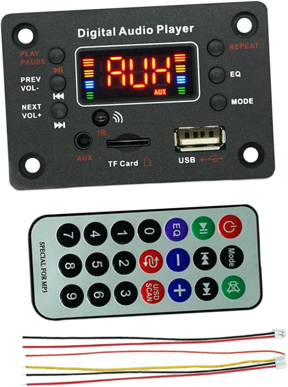 Amazon.co.jp DeeRace MP3 デコーダ、カーラジオモジュール、MP3 WMA WAV Ape オーディオモジュールアンプ