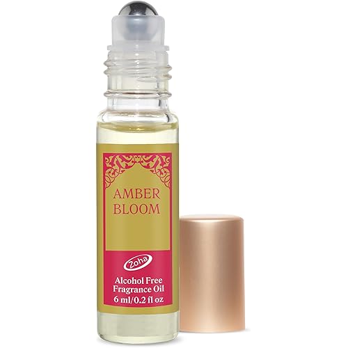Zoha, Amber Bloom Perfume for Women and Men, Alcohol-Free Hypoallergenic Vegan Fragrance Oil Roll-On