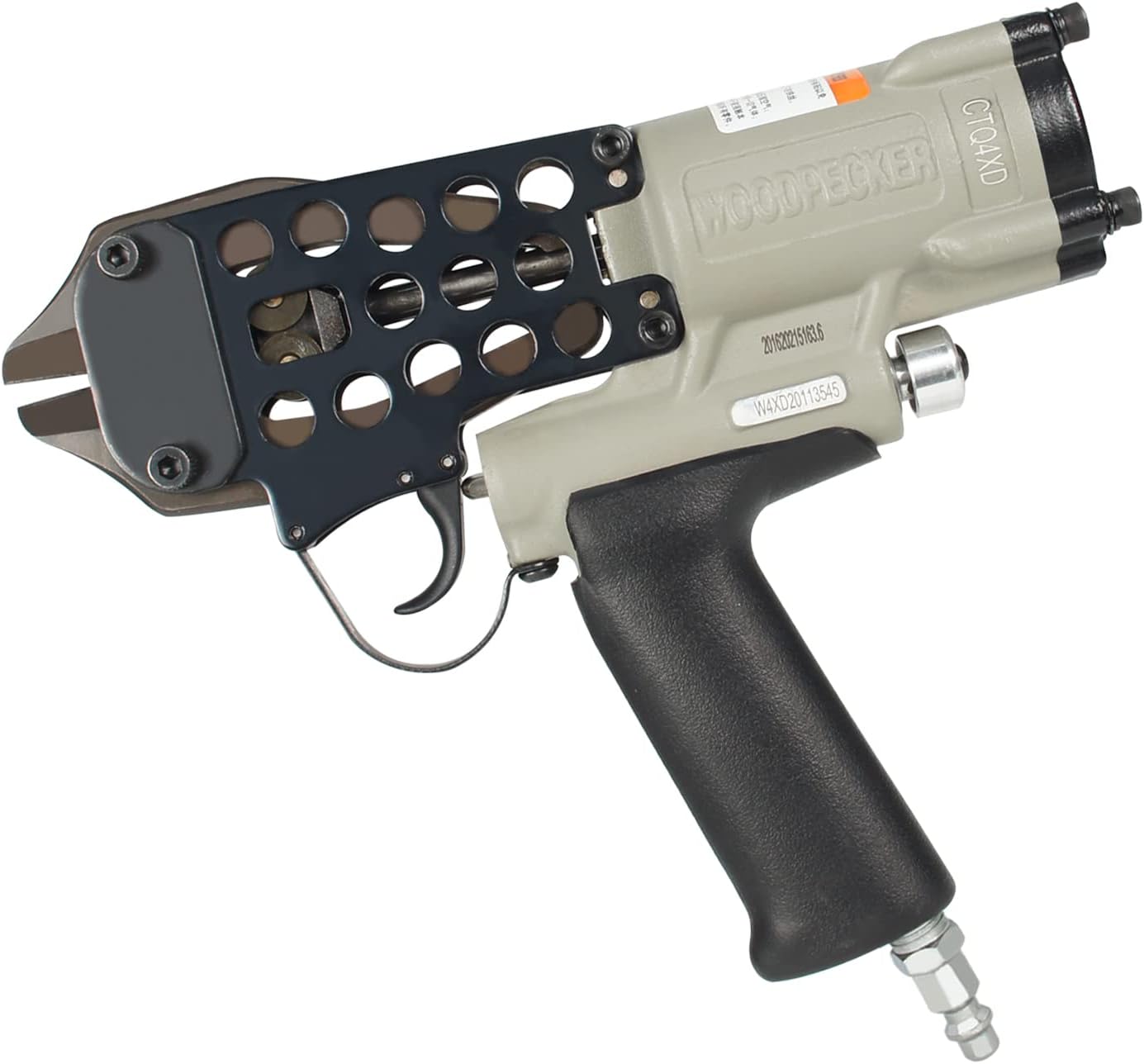 Woodpecker CTQ4XD Pneumatic Cutting Nipper for 4mm Diameter Automatic Industrial Air Power Cutter Bolt Cutter Wire Clipper Shears Heavy Duty Wire Cutting Tool for Steel Wire, Wire Cages, Wire Cutting