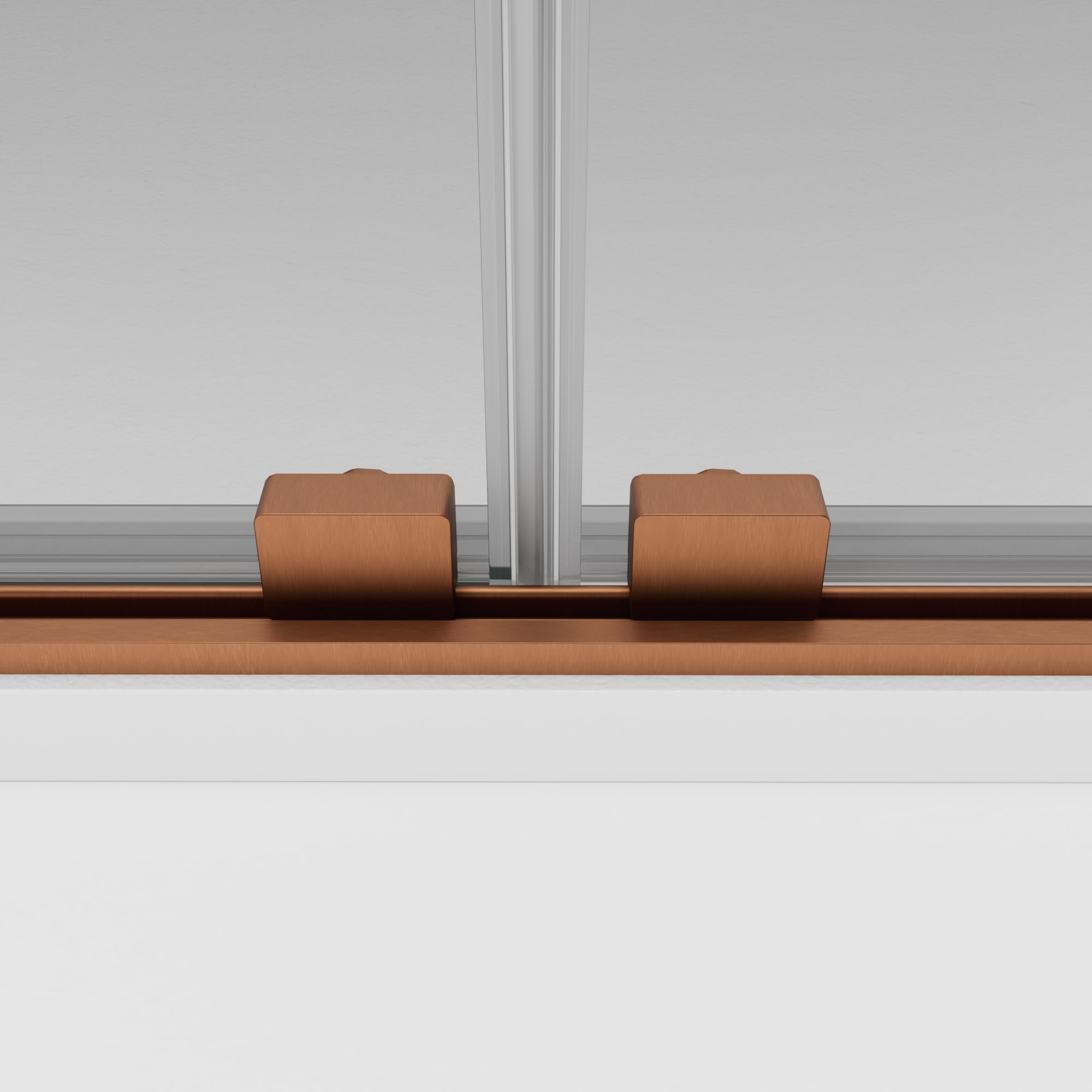 GME TWENTY Mampara Ducha Frontal 2 Fijos 2 Correderas Cobre 171-181 cm