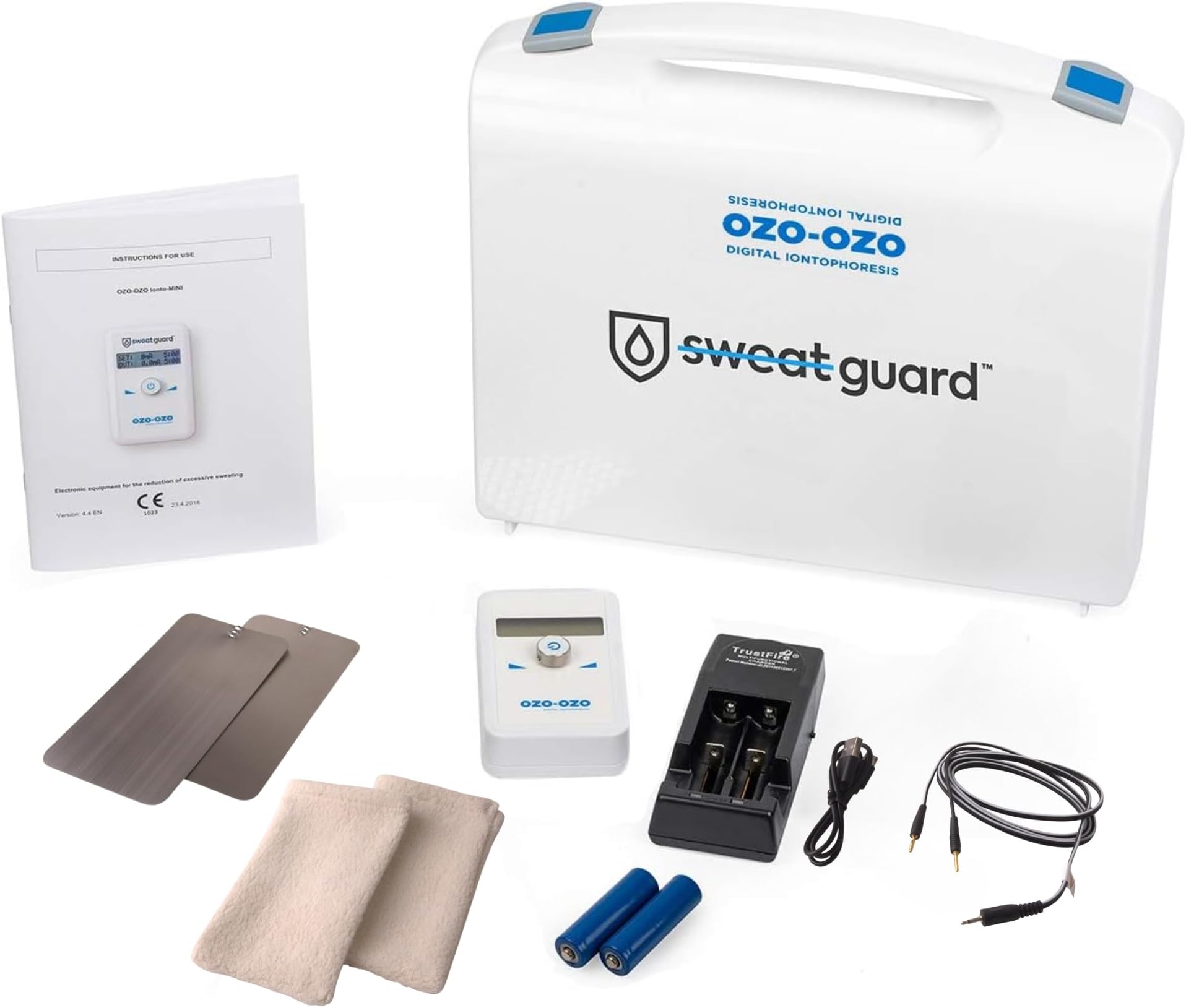 – SWEAT GUARD® Underarm Iontophoresis Machine. Home-Use Hyperhidrosis Treatment for Armpits, Stop Excessive Sweating. Iontophoresis Device for Dry Underarms (Eligible for VAT Reclaim)