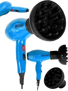 Steiner Alman 3800 Watt Professional Saç Kurutma Makinesi Ac Motor Fön Makinesi + Difüzör + 2 Adet Başlık