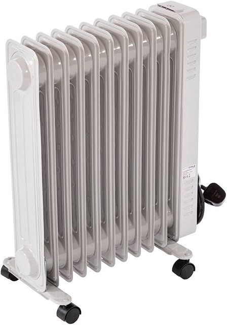 Oypla Electrical 2500W 11 Fin Portable Oil Filled Radiator Electric Heater
