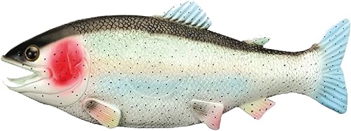 Miniatura 1 de 4 piezas (lote a granel). Pez de trucha de goma realista de tamaño jumbo de 13 pulgadas