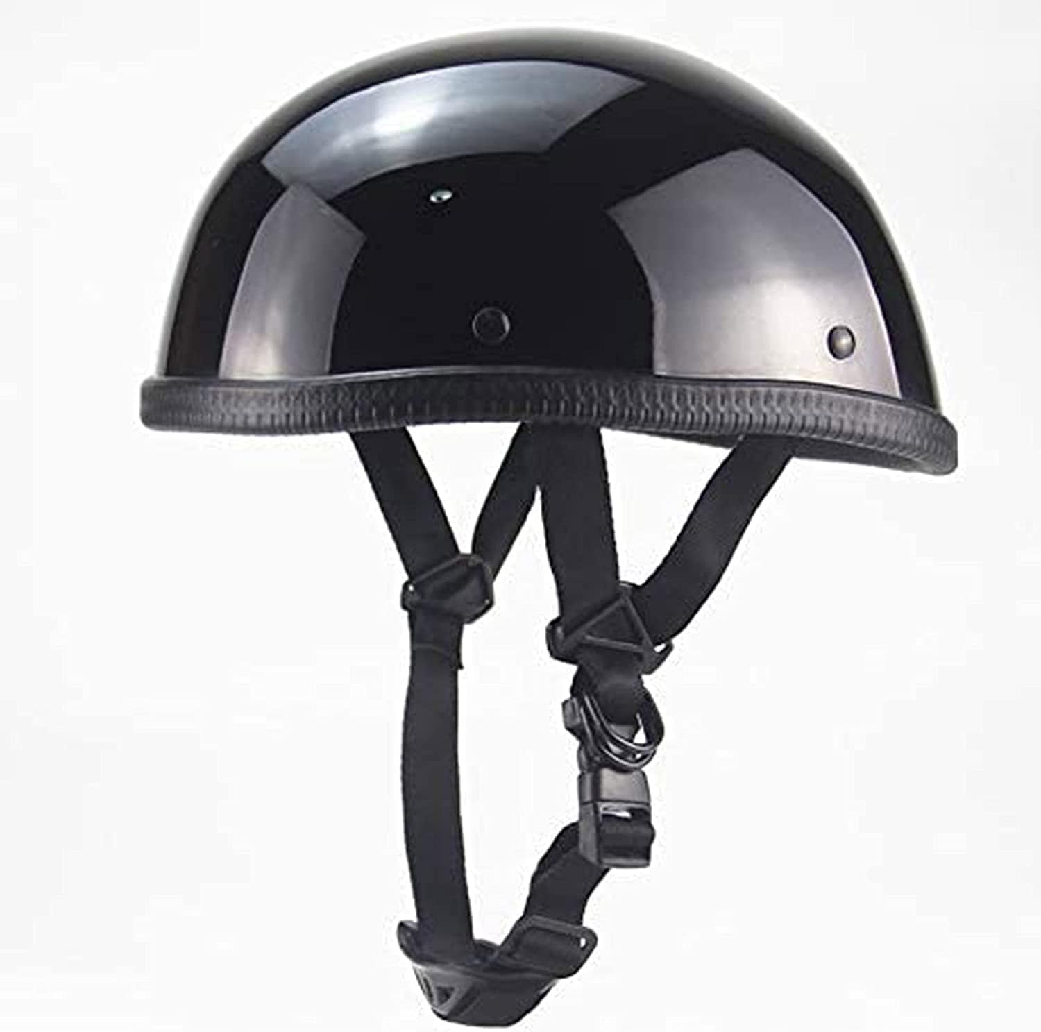 YMKJGZS German Style Open Face Road Riding Beanie Helmet DOT Approved Low Profile Chopper Motorcycle Half Helmet – Small and Light Summer Cool Skull Cap for Adult Men and Wome YMKJGZS German Style Open Face Road Riding Beanie Helmet DOT Approved Low Profile Chopper Motorcycle Half Helmet – Small and Light Summer Cool Skull Cap for Adult Men and Wome