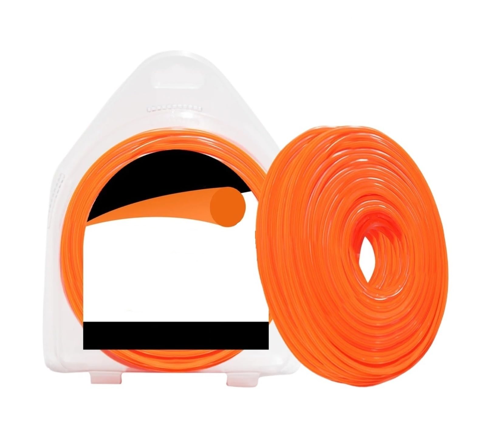 Filo Tondo in Nylon per tagliabordi, Corda tagliaerba 15m | Filo arancione per tosaerba, 1.6mm 2.0mm 2.4mm 2.7mm 3.0mm(2.0mm 119m)