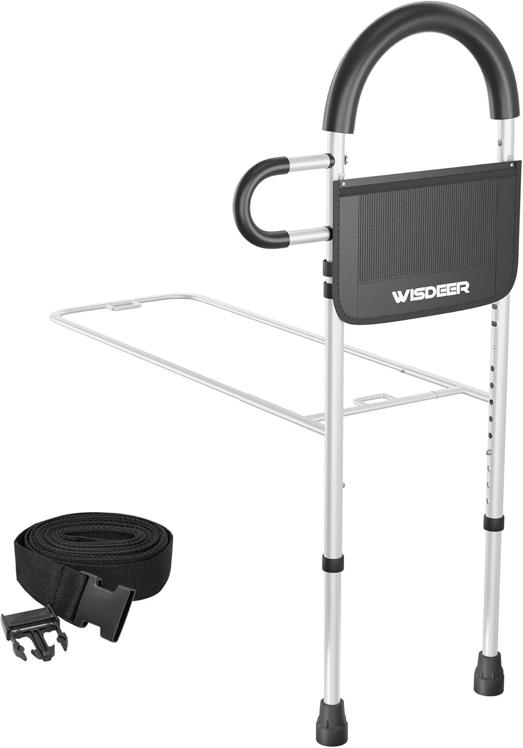 Bed Rails for Elderly Adults with Storage Pocket, Dual