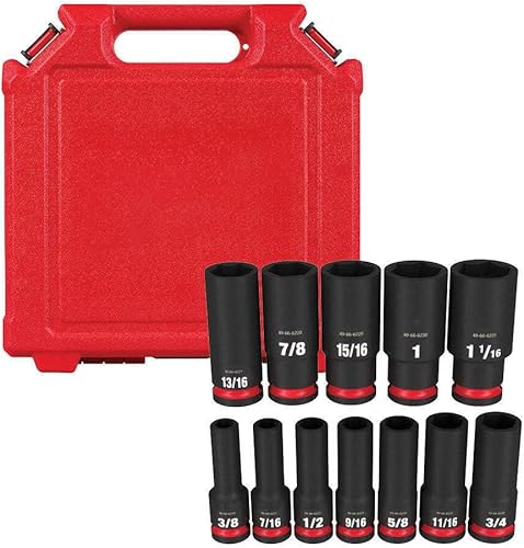 49-66-7011 para Milwaukee Shockwave 12 In Drive SAE 6 Point Impact Duty Socket Set - 12PC disponible en Yaxa Peru