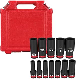 49-66-7011 for Milwaukee Shockwave 1/2 In Drive SAE 6 Point Impact Duty Socket Set - 12PC