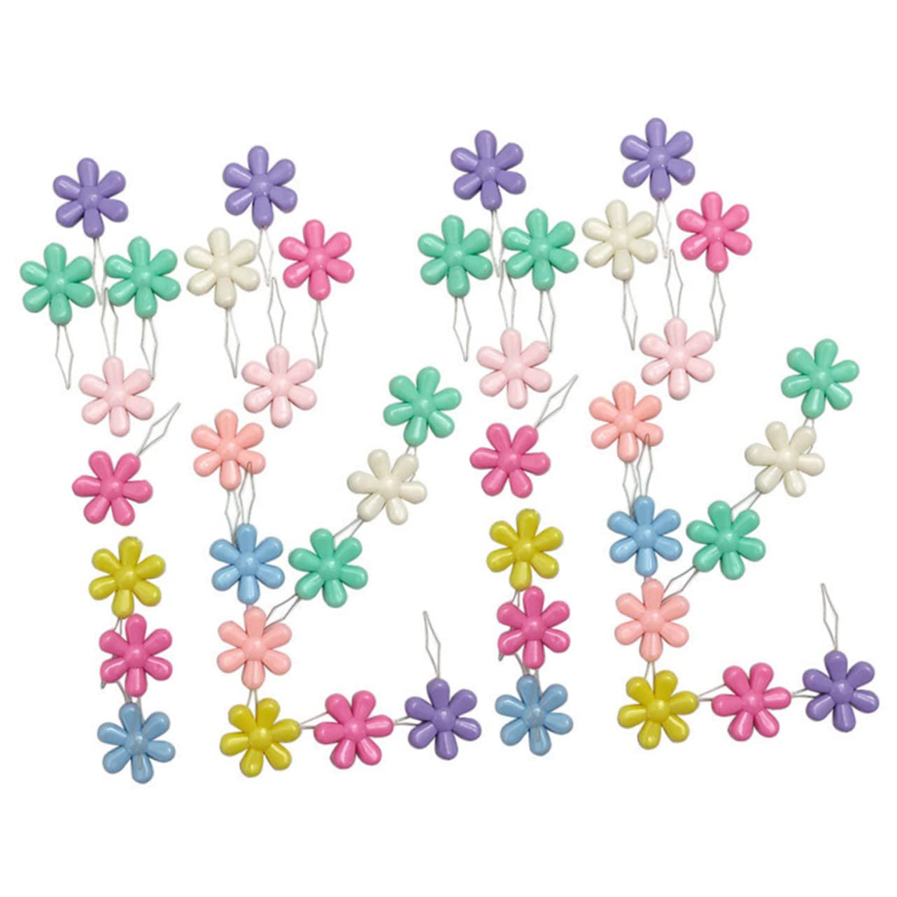 jojofuny 5 Set Fili di Aghi A Cruna Compatti Forniture Infila Ago Cucire Threadle Adgo Attrezzo Dispositivo per Infilare L'ago da Ricamo Aghi da Ricamo Plastica 50 Pezzi*5