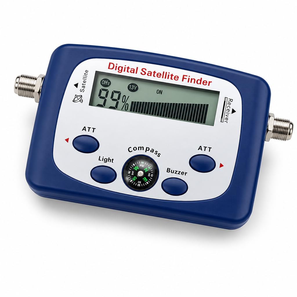 Photo 1 of Digital TV Signal Finder with LCD Display and Compass, 950-2150MHz