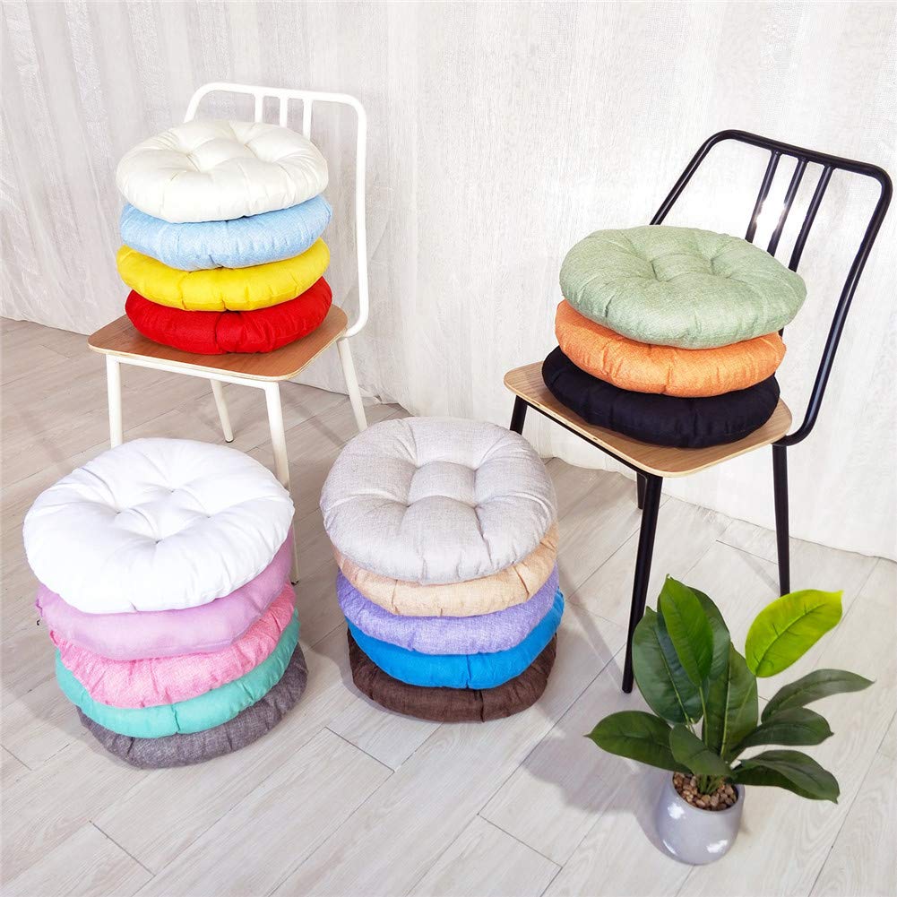Rond Coussin De Chaise En Coton Lin Pour Balcon Et Fenêtre,Coussins Chaise épais Moelleux