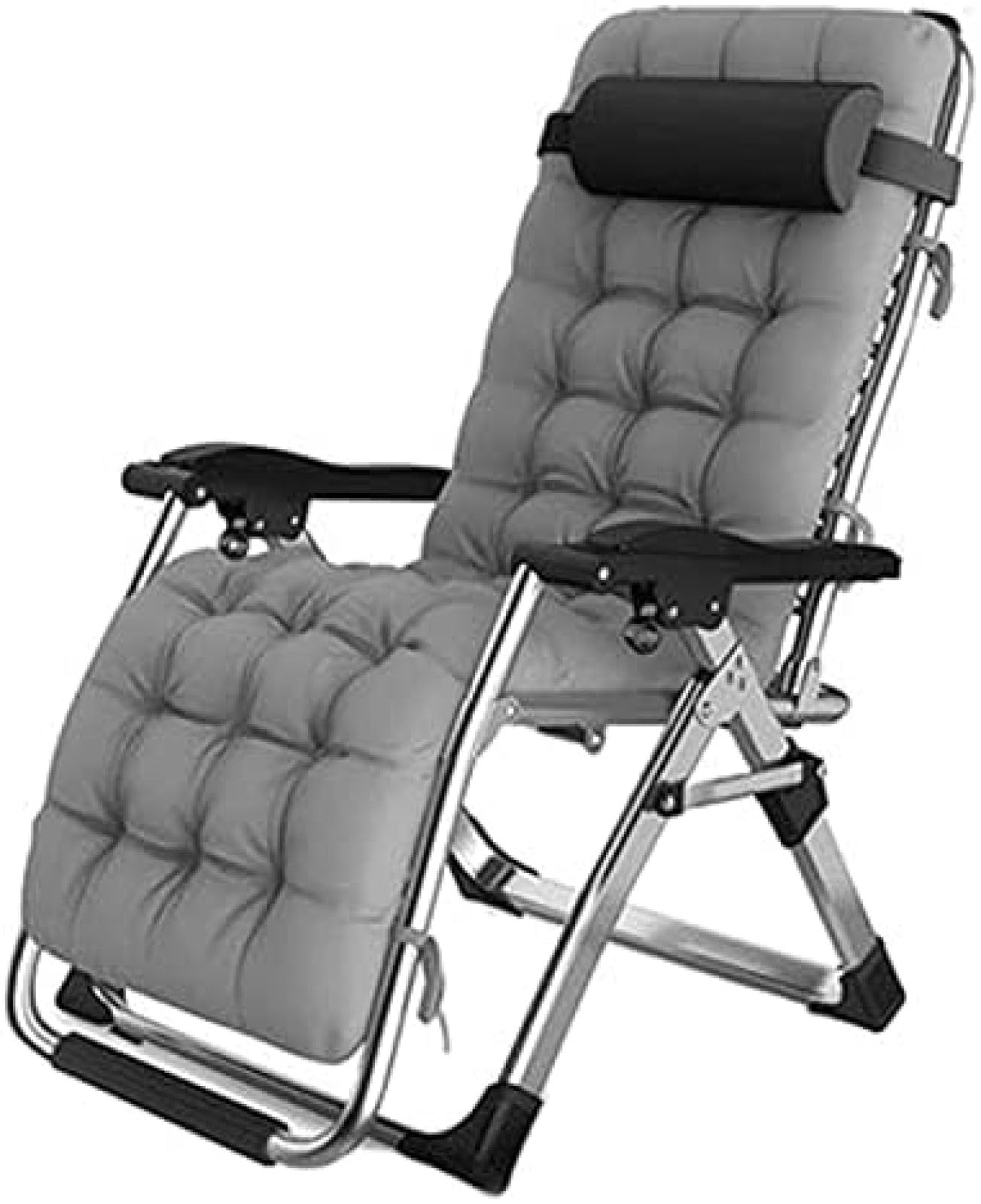 Fauteuil inclinable de Jardin/Fauteuil inclinable/Fauteuil inclinable Pliant/Chaise Longue zéro gravité, pour Jardin extérieur, chaises Longues, lit inclinable, Charge jusqu'à 400 kg avec Or