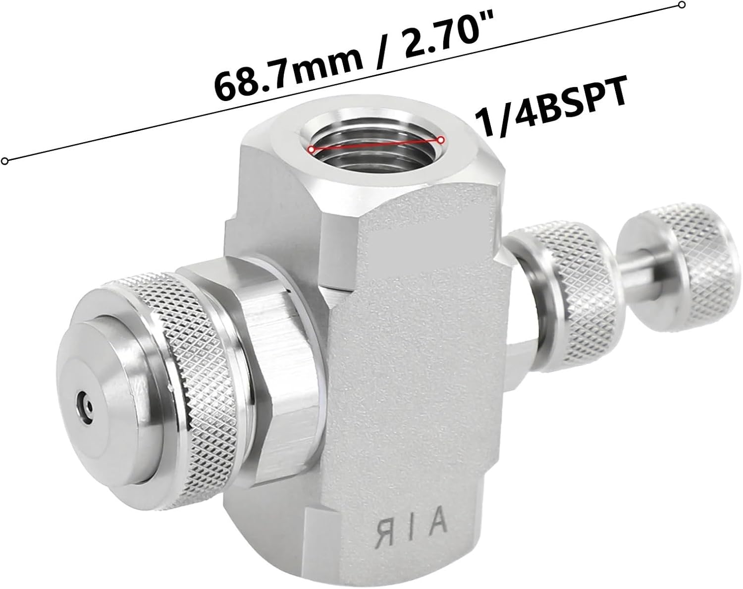 Air Atomizing Nozzle Misting Low Pressure Siphon ConeShape Spray Tip Suitable for Space Dust Cooling Humidification