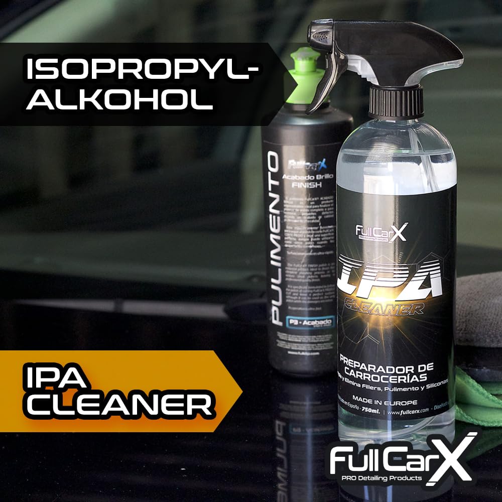 FULLCARX IPA 5L Isopropylalkohol Auto Karosserie Vorbereiter, Reiniger Entfetter, Entfernt Reste von Autopolitur, Schmutz, Wachsen und Klebstoffen, Reinigung Detailing Professionelles Produkt