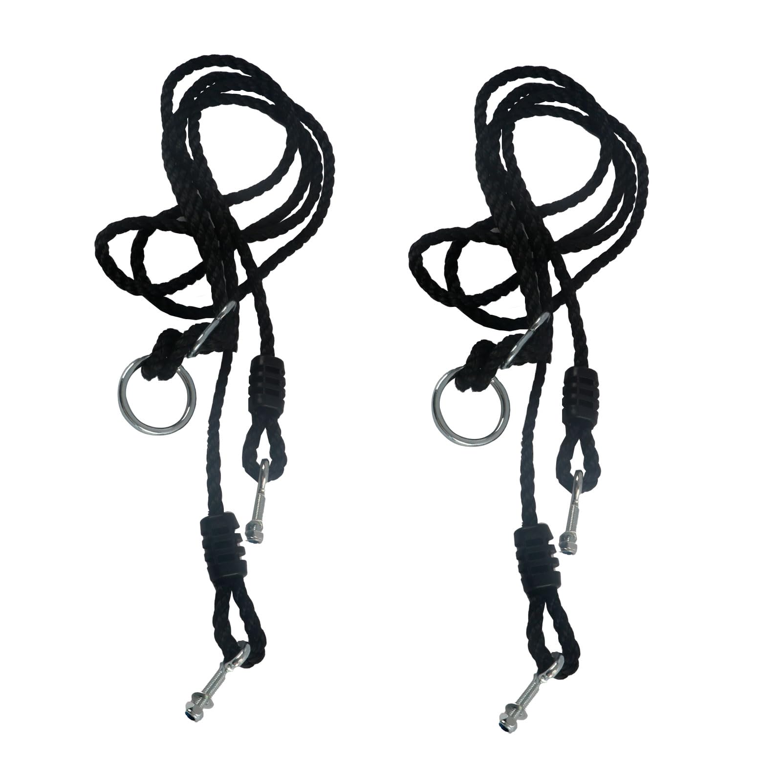Saucer Swing Replacement Straps 1 Pair, Adjustable Length of 47-71 Inches, Load-Bearing Capacity of 550 lbs, Weather Resistant