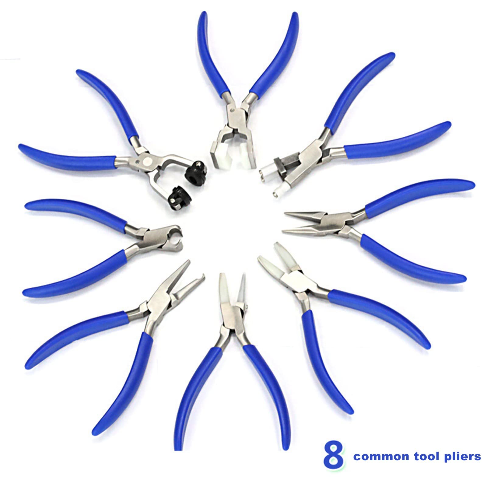 NICHOY 14-teiliges optisches Brillen-Reparatur-Werkzeug-Set mit 8 Optikern, 1 Satz Brillenzangen-Schraubendreher-Set, optisches Reparatur-Handwerkzeug(Color:黑色,Size:a Set)