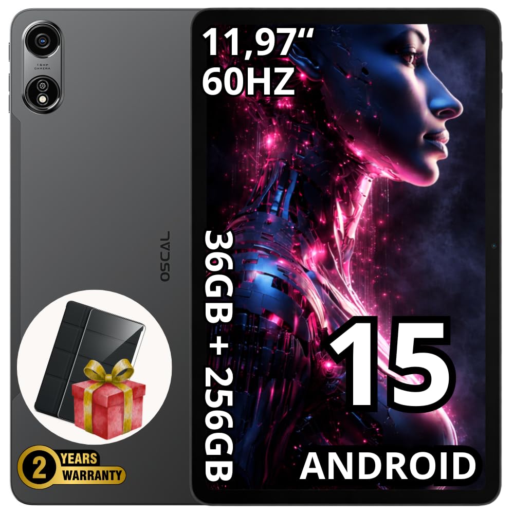 OSCAL Tab Pad 100 | 12″ 2K IPS 60Hz Display | 36 GB RAM + 256 GB