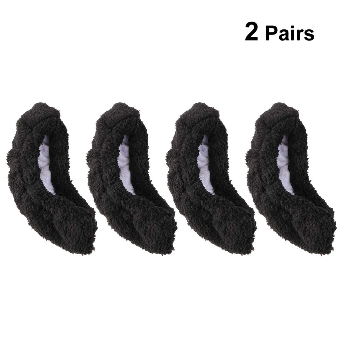 BESPORTBLE 6paires Couvre-Lames Élastiques pour Garçon Fille Protection Absorbante pour Patins à Glace Et Hockey Noir