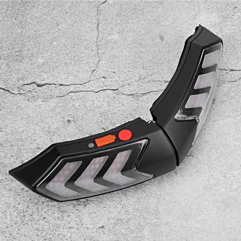 Kabelloses LED-Sicherheitslicht für Motorradhelme für Erhöhte Sichtbarkeit und Sicherheit, ABS-Material, Schwarz, Wiederaufladbar – Ideal für Motorradfahrer