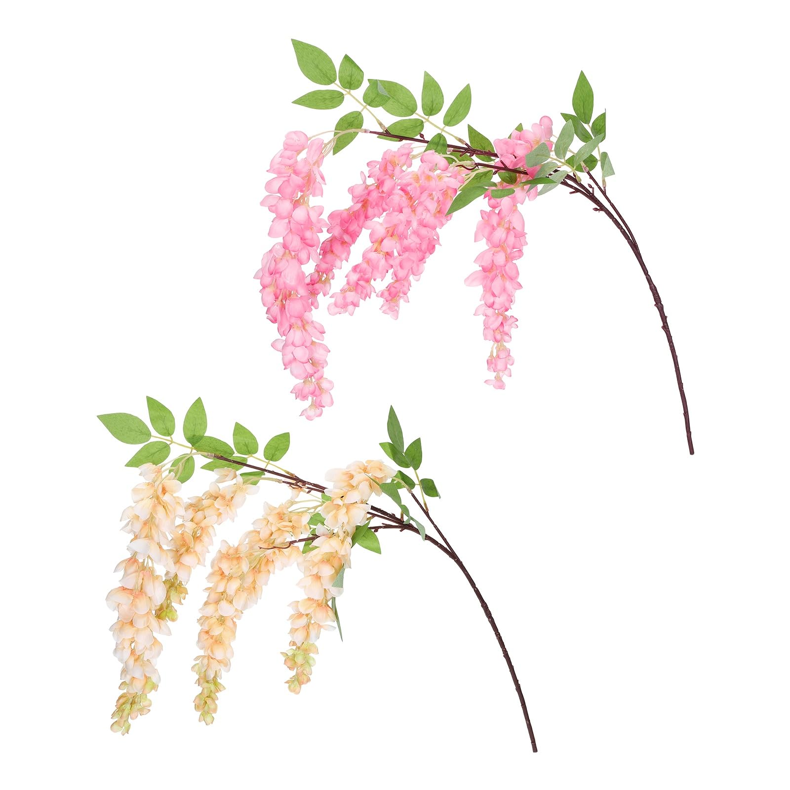 Guirlande florale artificielle 120cm rose décoration murale et extérieur