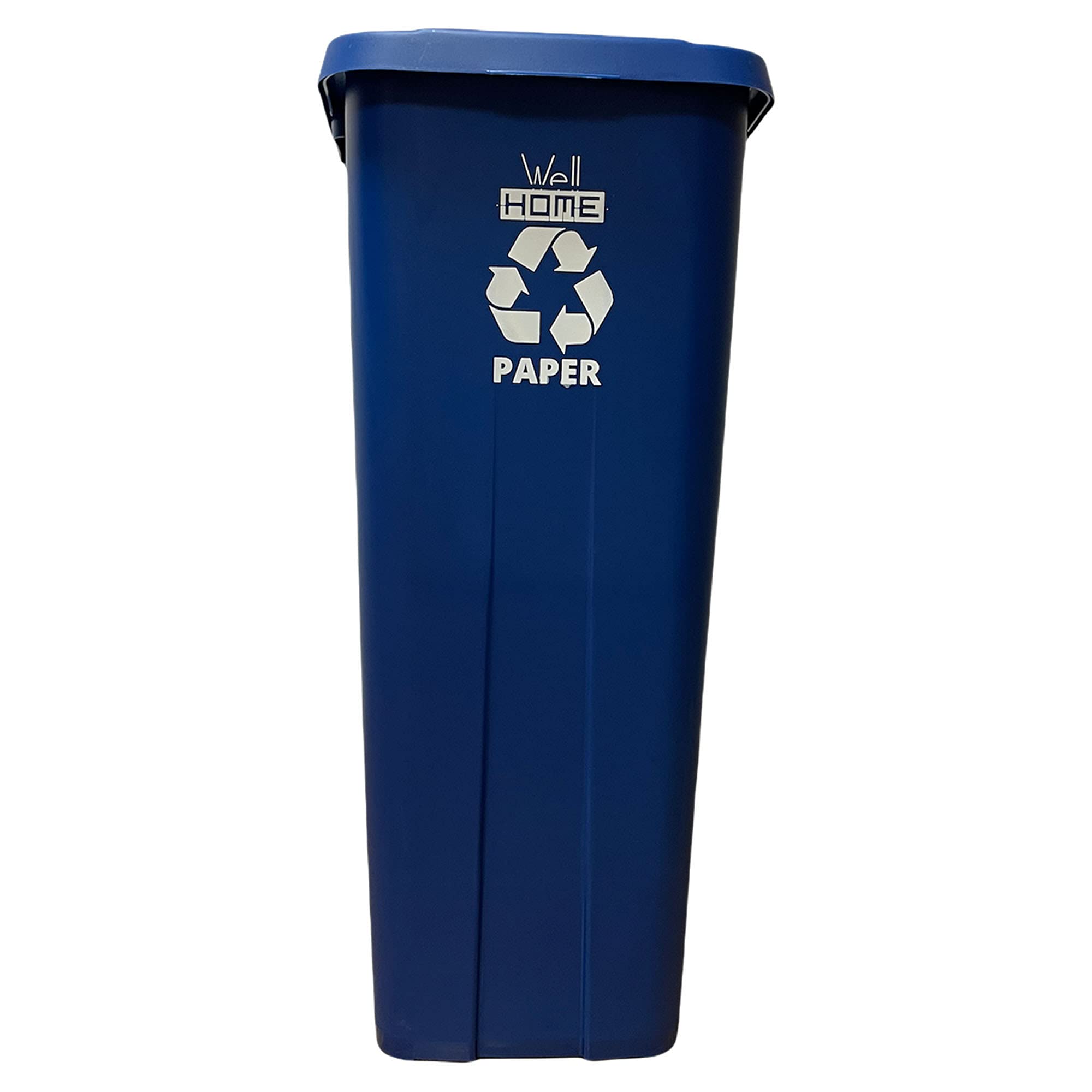 Wellhome riciclare contenitore 110 l, chiuso con coperchio, ideale per il riciclaggio di carta e cartone, ruote + sacchi di immondizia 3x 3 unità Ø51
