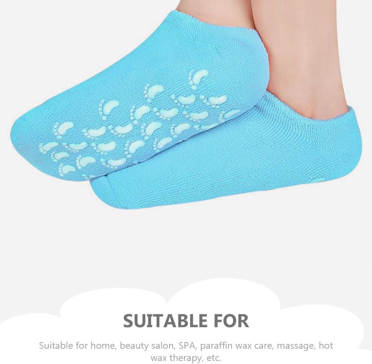 3 Pairs Moisturizing Foot Care Socks Cotton Polyurethane