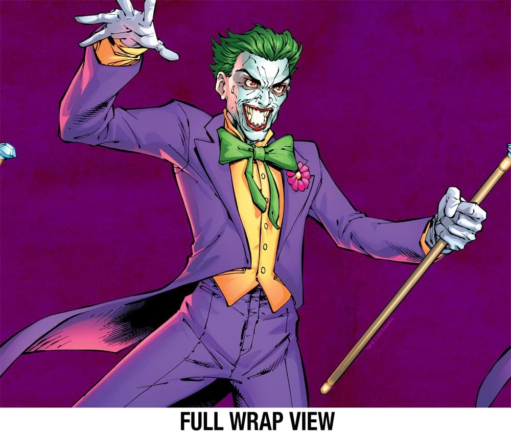 Batman - Logo OFFICIAL Joker Character 24 oz Insulated Canteen Water Bottle, Leak Resistant, Vacuum Insulated Stainless Steel with Loop Cap