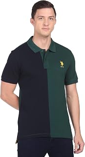 U.S. POLO ASSN. Slim Fit Polo T Shirts for Men - 100% Cotton, Half Sleeves Mens Tshirt Price In India