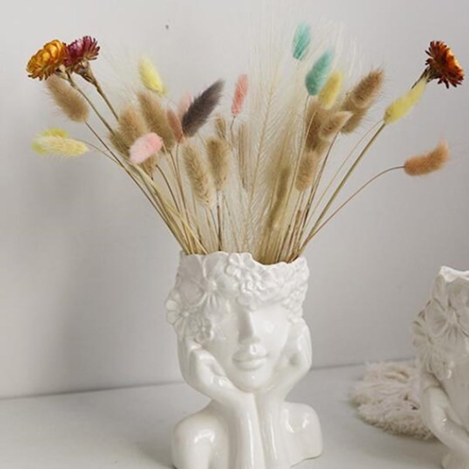 Forma de figura artística, florero, forma artística de la figura humana, maceta de silicona, maceta para la fabricación hecha a mano de los amantes de las formas de macetas