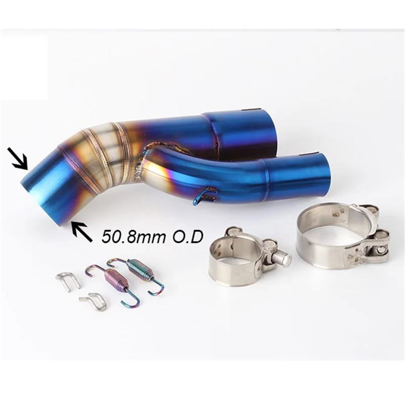 Scarico scooter Accessori Collegamento Dell'adattatore Tubo Centrale Silenziatore Scarico Moto Per S1000RR Per S1000R 2017 2018(Style 2)