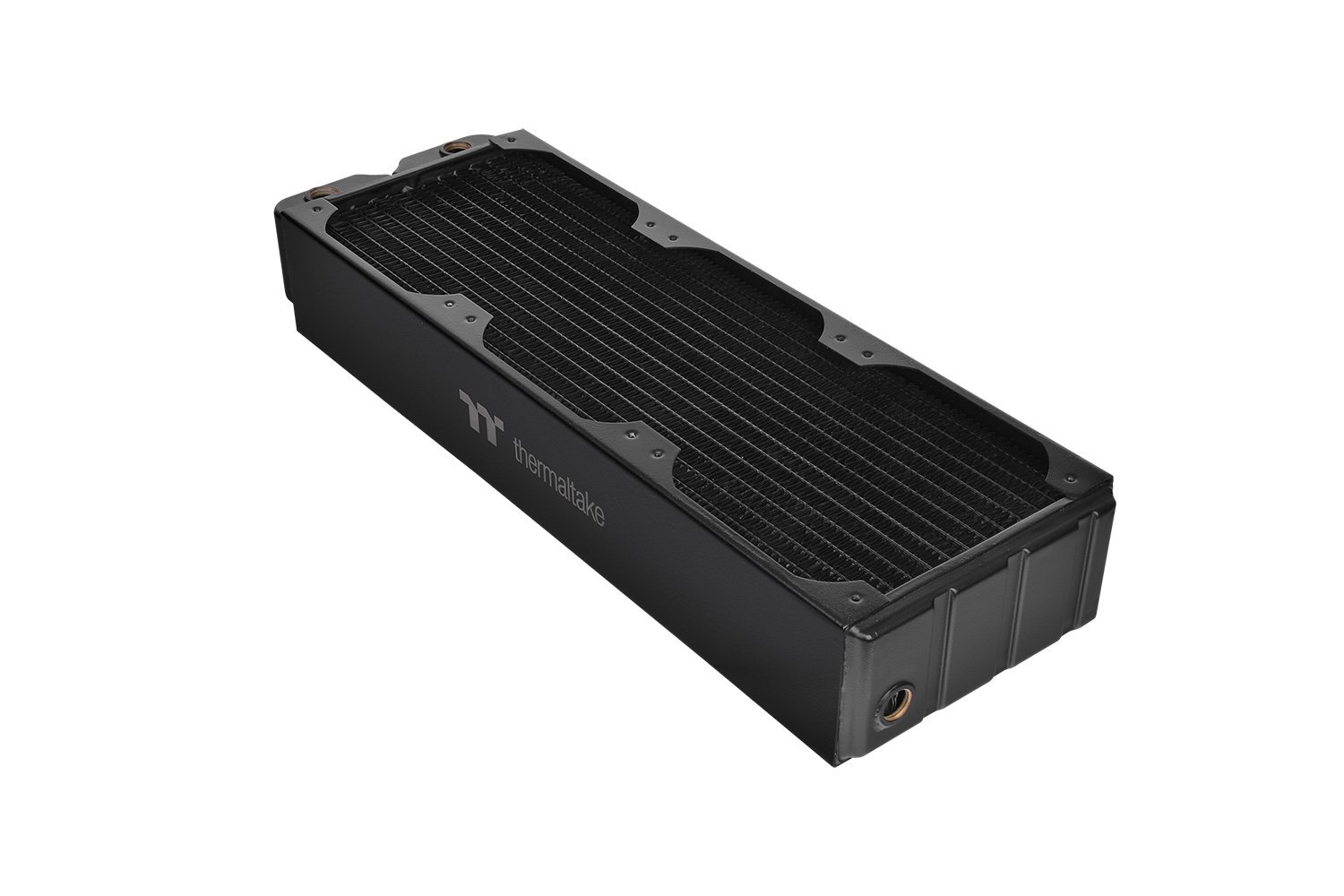 Thermaltake Pacific CL420 Radiator, Thick Copper Radiator, Pacific DIY Liquid Cooling System, copper flat tube design, high-density copper fins and brass tank - Black