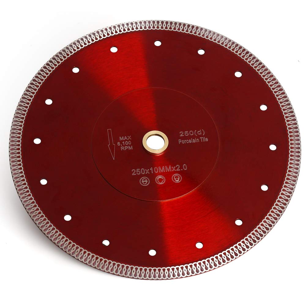 Lama per sega sottile eccellente a 10 pollici del diamante per il taglio delle mattonelle di ceramica del marmo del granito delle mattonelle