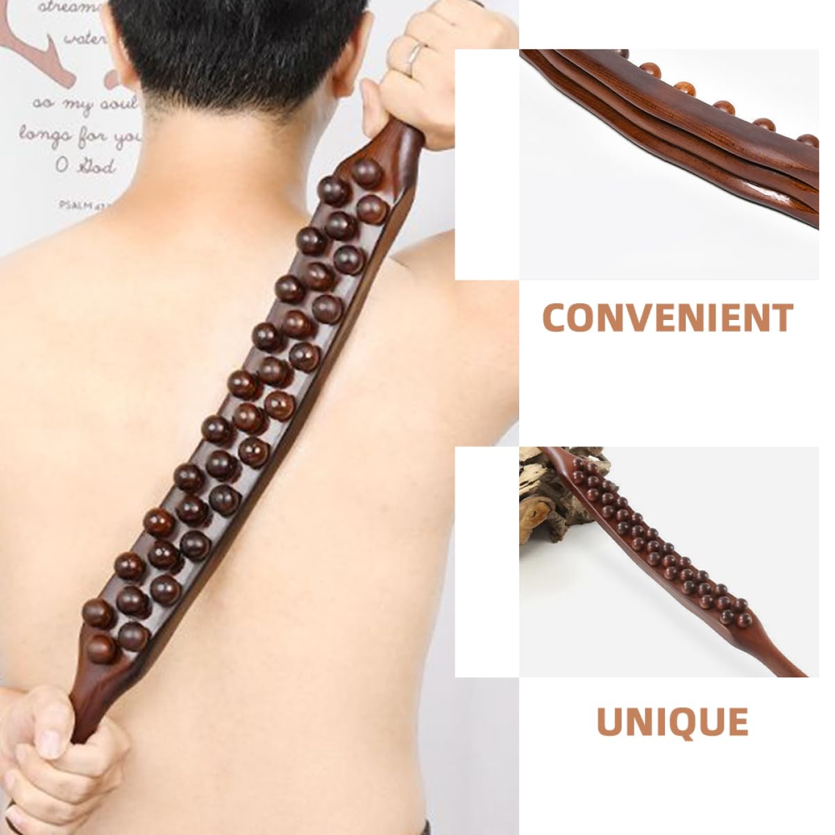 Cinta De Masaje Multifuncional Rodillo De Gua Sha De Plástico Para Masaje Corporal y Herramienta De Alivio De Tensión Para Espalda y Pies Para Relajación Muscular