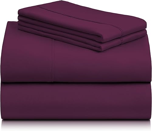 Miniatura 8 de LuxClub Juego de sábanas de bambú juego de 6 piezas bolsillo de 18 pulgadas de profundidad respetuosas con el medio ambiente sin arrugas Aqua,