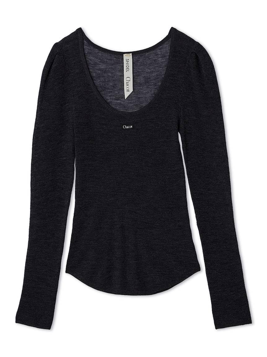 ⭐️時雨【新品/箱付き】SNIDEL Chalott コラボ　黒　Mサイズ ⭐️時雨【新品/箱付き】SNIDEL Chalott コラボ 黒 Mサイズ ⭐️時雨様