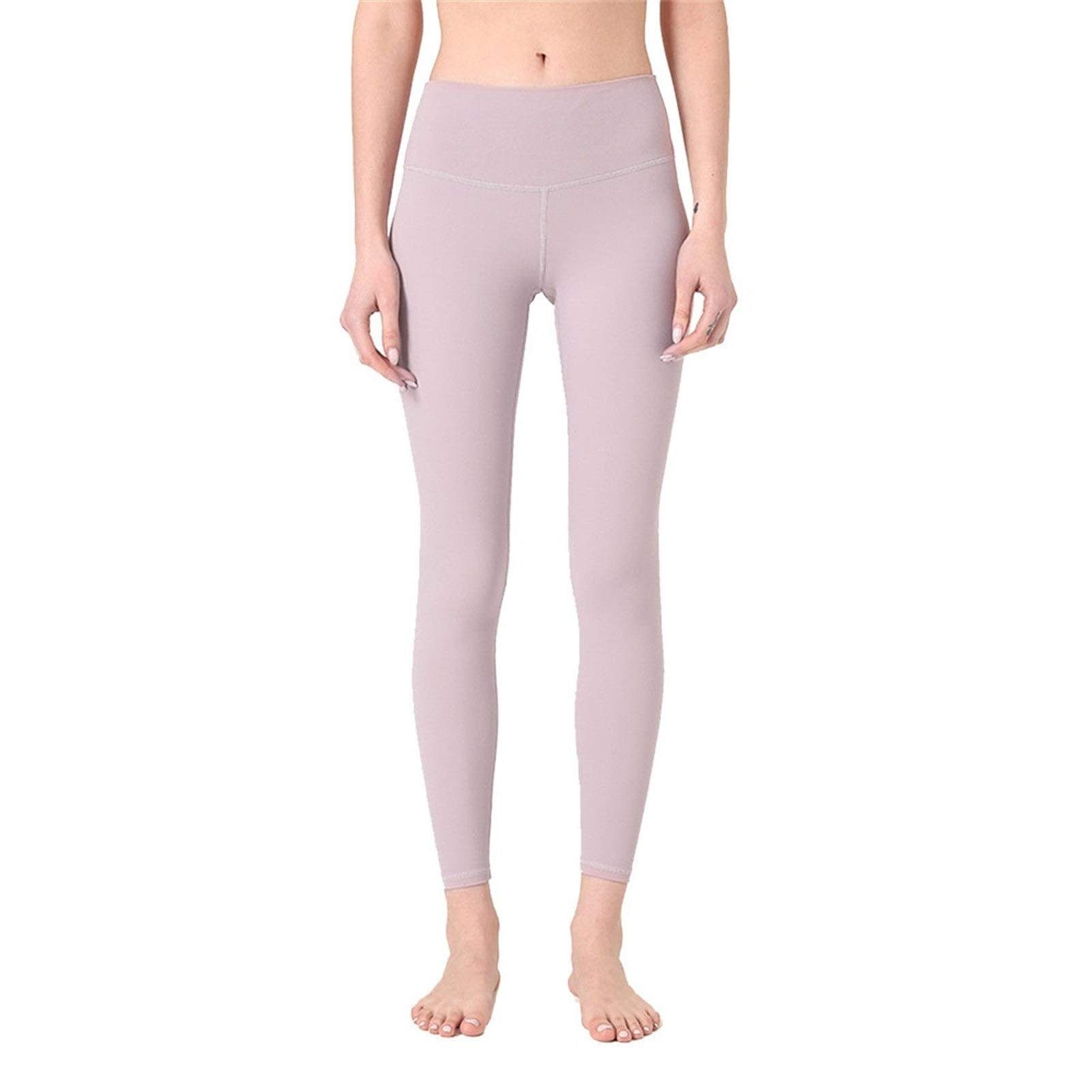 fitness legginsy damskie, Damskie Nagie uczucie Wysokiej talii Legginsy Legginsy Butt Lift Power Flex Slim Jogi Spodnie Aktywne Rajstopy Tummy Control Non See przez rozciągliwe sportowe legginsy do jo