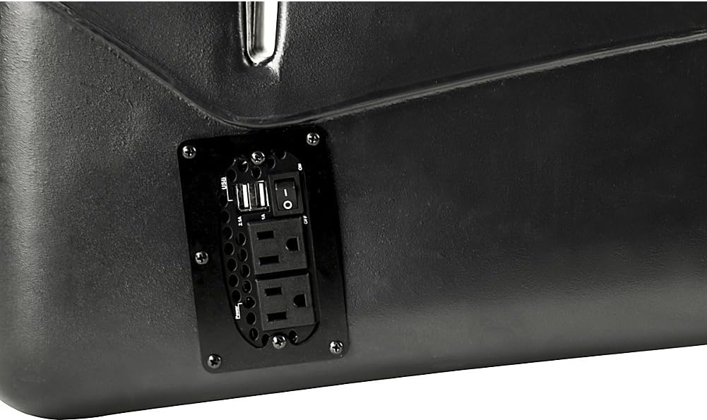 AutoExec AUE10346 Reach Front Seat Car Desk Mahogany Finish with Built-in 200 Watt Power Inverter and Tablet Mount : Automotive