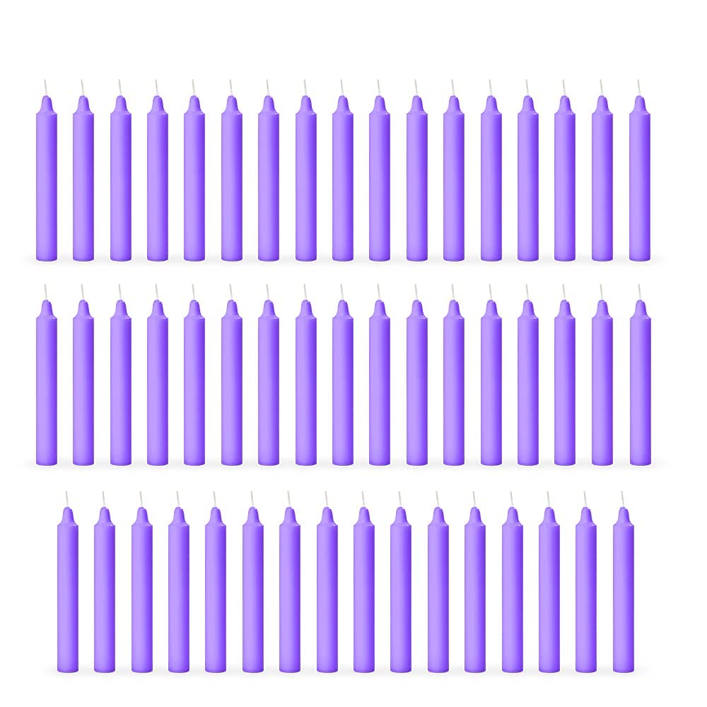 Stick Candles Healing Candles/Spell Candle Especially Meant for Healing, Chakras, Ritual Candles, Decoration, Lighting, Home Decor || Burning Time 3 to 4 Hours Each (Purple Stick, 10 PCS)-image-46