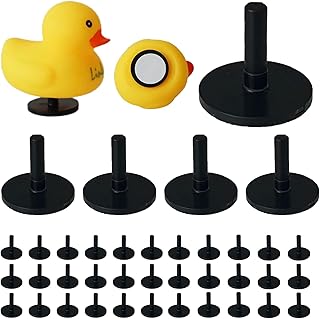 40pcs Duck Plug - Rubber Duck Mount, Flock Locker Rubber Duck Holder for Jeep Dash and Fixed Display, Gift for Jeep Lover, Black（Excluding Rubber Duck） Includes Double-Sided Stickers Inside
