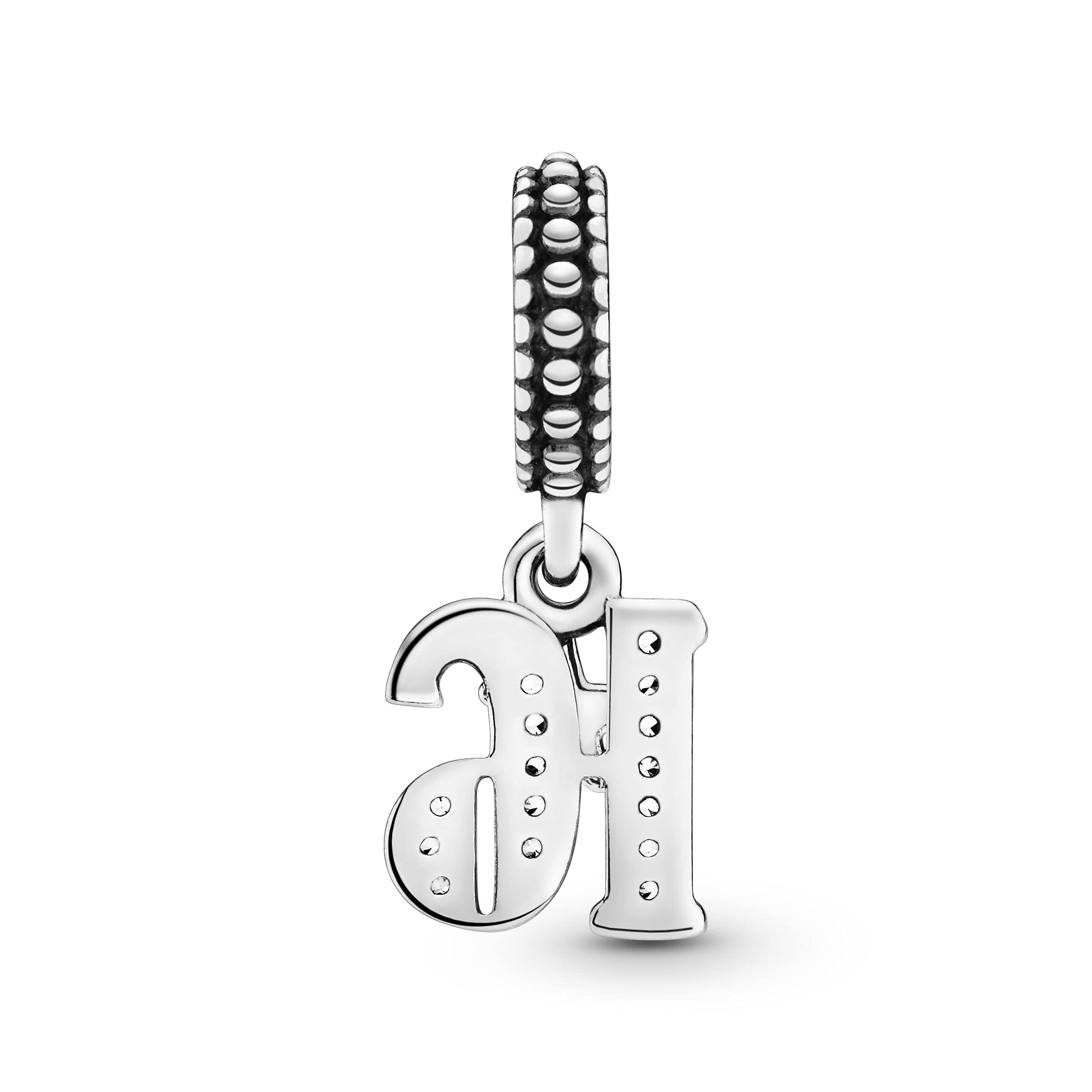 PANDORA Icons Pendente in argento con zirconia cubica trasparente
