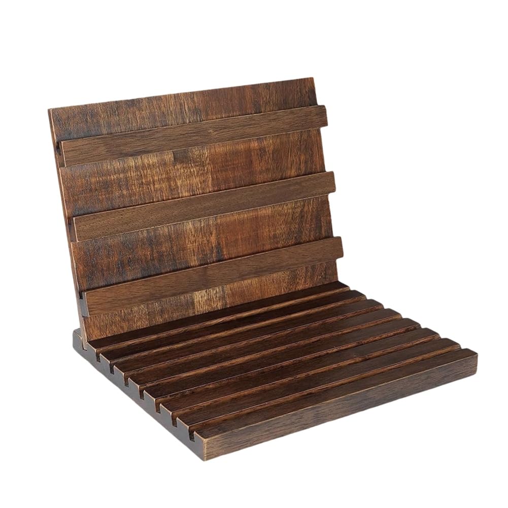 CTRLZS Coin Display Stand, Wooden Solid Wood for 60 Coins Holder, Rack, Coin Display Case, Holder