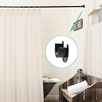 Vista 7 de Paquete de 2 soportes de acero inoxidable para barra de armario, soporte de armario de 1 pulgada, soporte de barra de brida, en forma de U