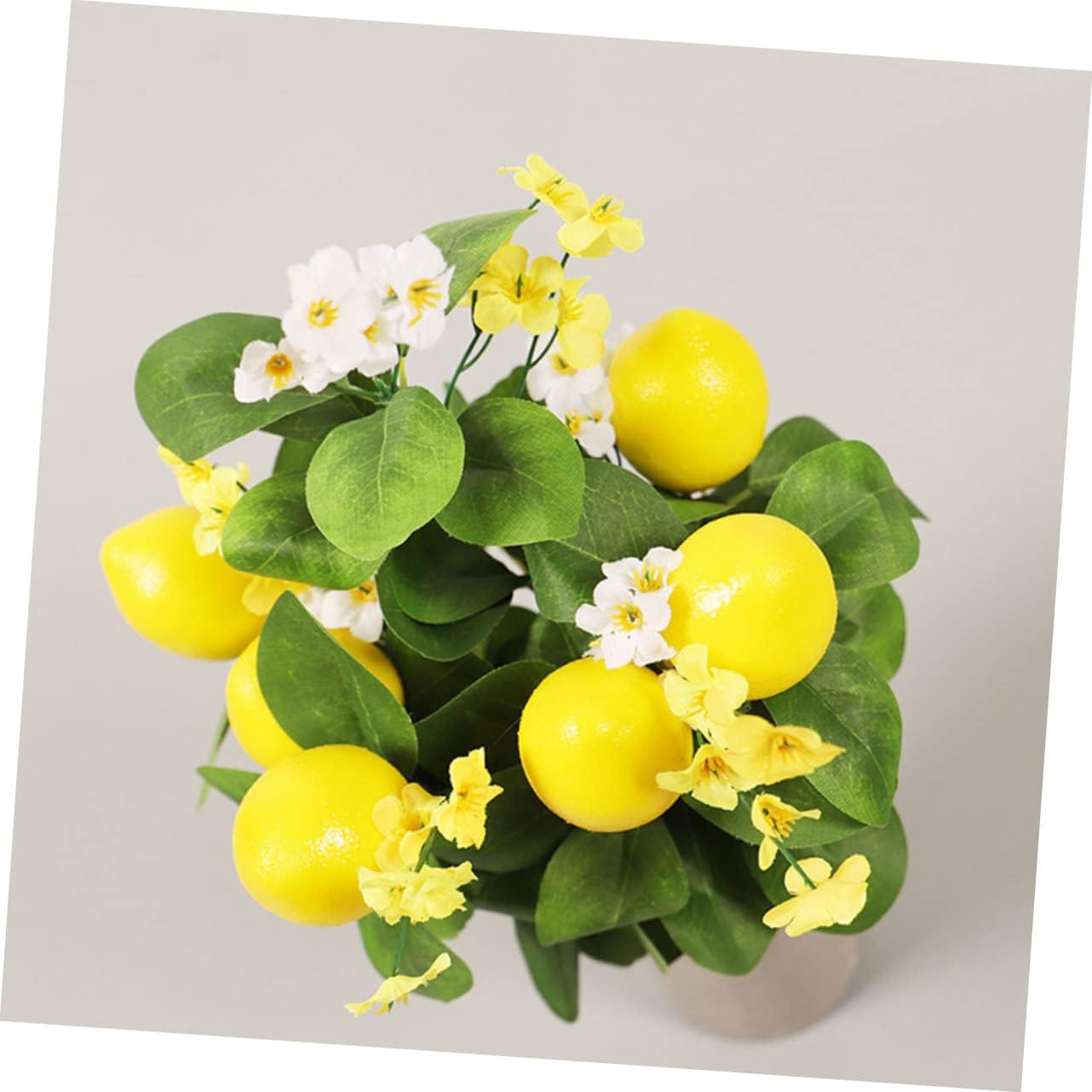 IMIKEYA 5pcs Artificial Lemon Floral Bouquet Simulated Lemon Branch Flowers for Home Decor DIY Arrangements Party Centerpieces and Photo Props Bright and Decoration