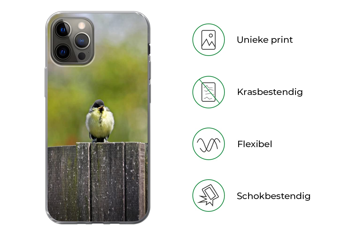 MuchoWow Funda para iPhone 13 Pro - Tres jóvenes Tetas Grandes sentadas en una Valla - Funda de Silicona/Funda Blanda para teléfono móvil