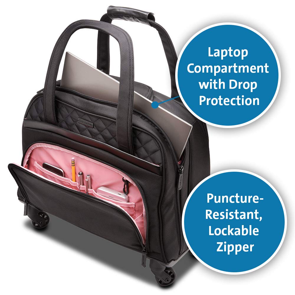 Kensington Laptop Roller Case Contour 2.0 Executive Balance Laptop Spinner for up to 15.6