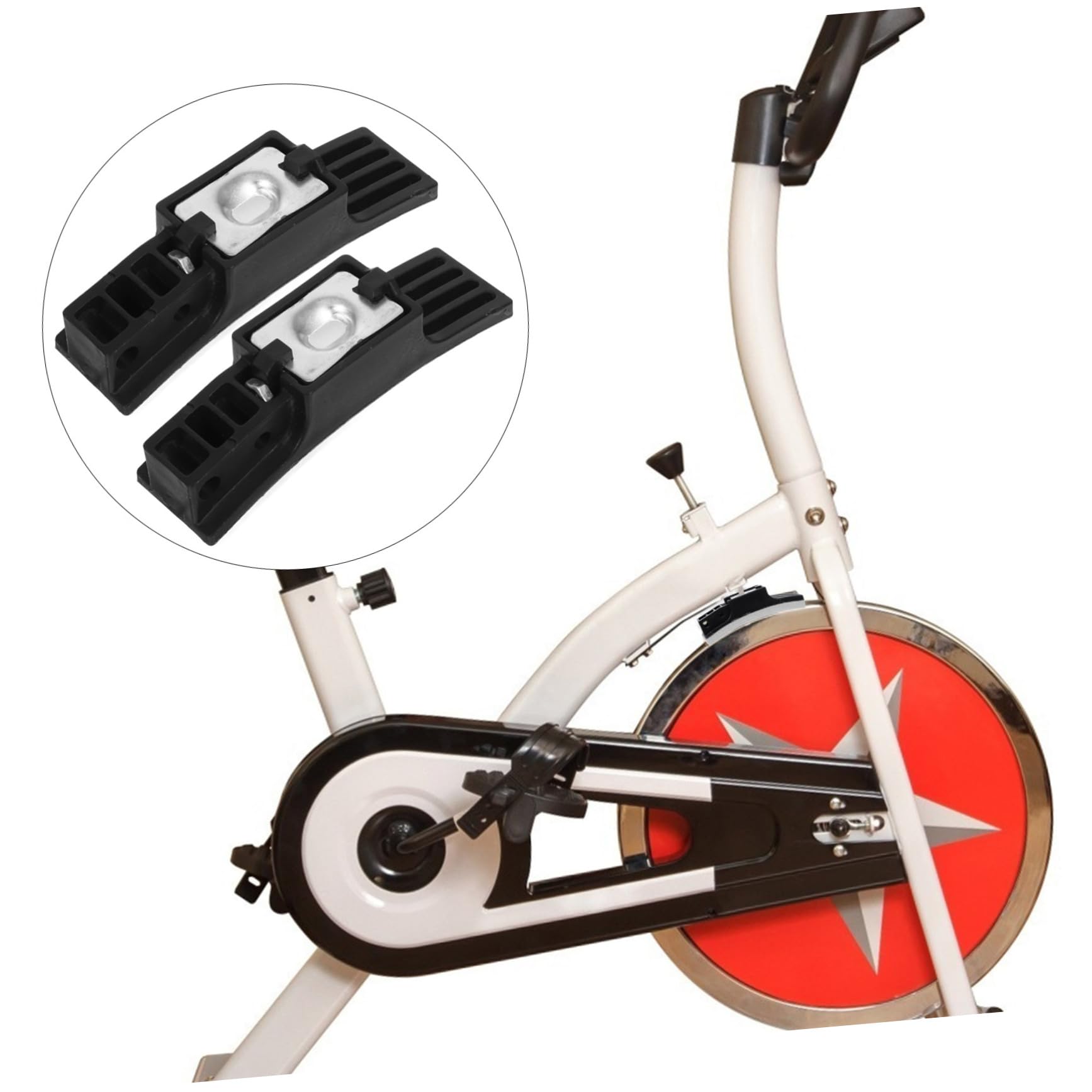 Didiseaon 6pezzi Pastiglie Freni per Bicicletta da Esercizio da Materiale Resistente e Antiscivolo Accessori Utili per Attrezzature Fitness Compatibile