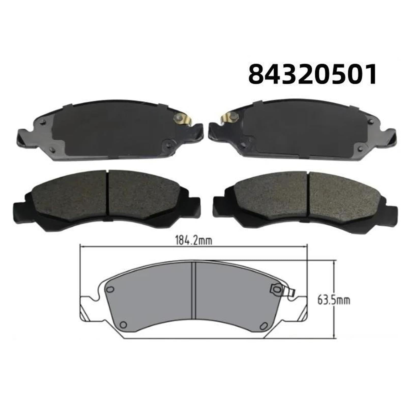 Bremsbeläge Satz Für Chevy Für Tahoe K2UC 2014-2019